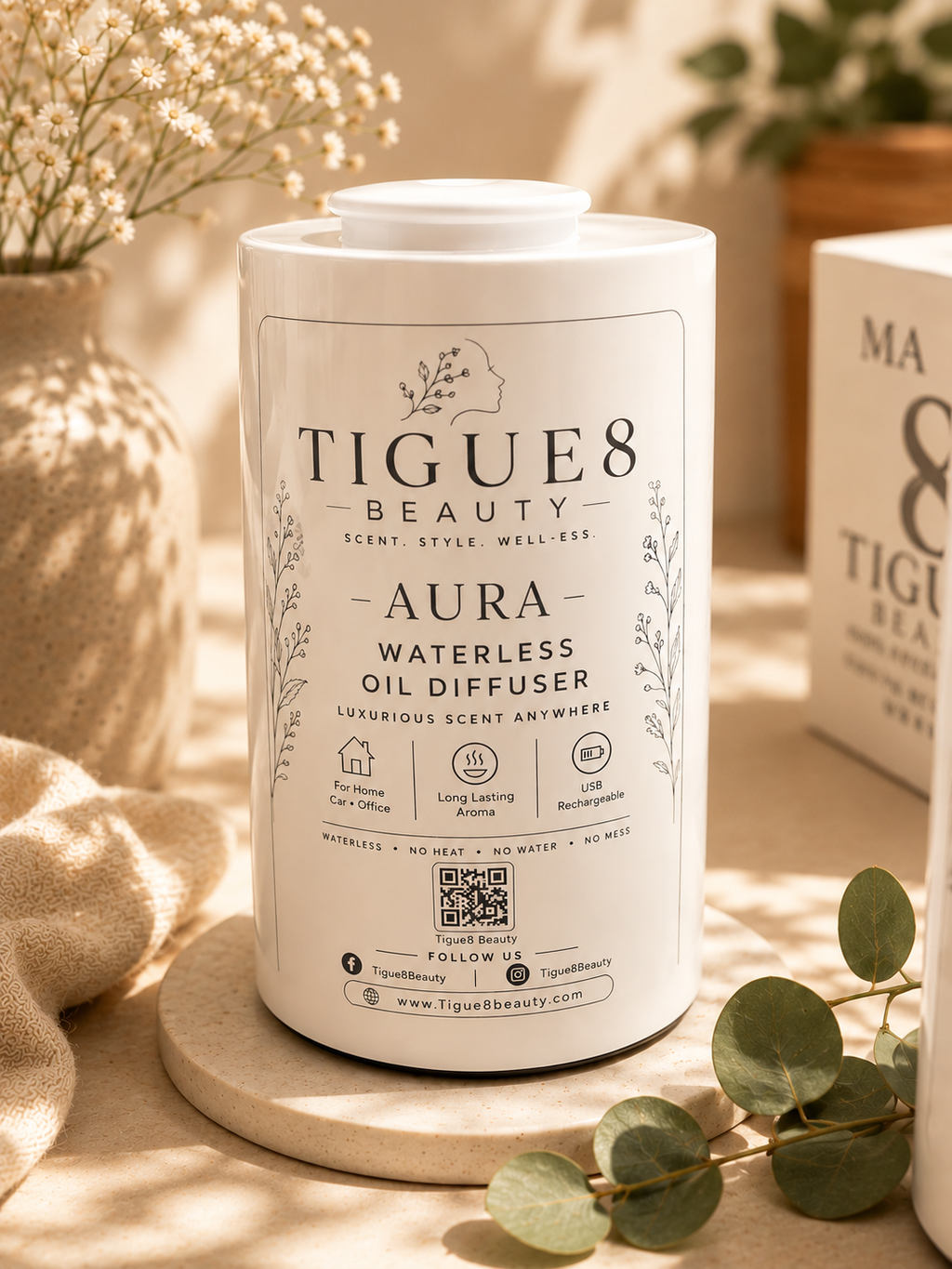 Aura oil diffuser