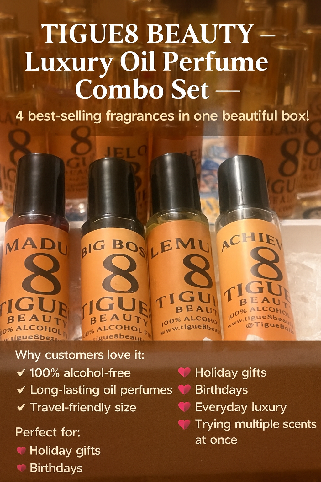 🔥 TIGUE8 BEAUTY – Men’s Luxury Combo Set 🔥